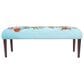 LR Home Floral Accent Bench in Blue and Multicolor, , large
