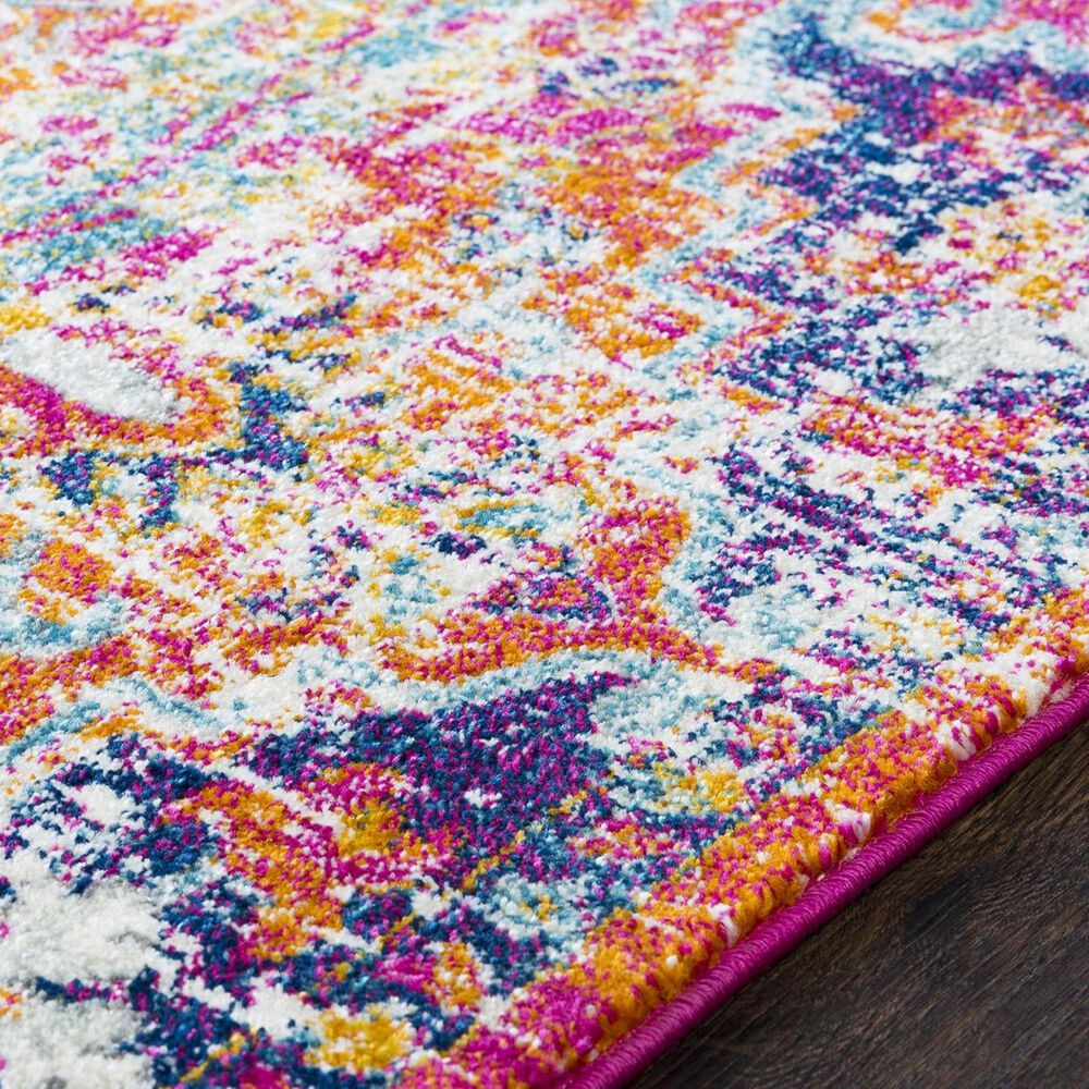 Surya Harput HAP-1062 7&#39;10&quot; x 10&#39;3&quot; White, Saffron and Teal Area Rug, , large
