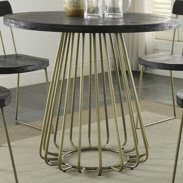Tov Furniture Madrid Pine Table in Matte Black - Table Only, , large
