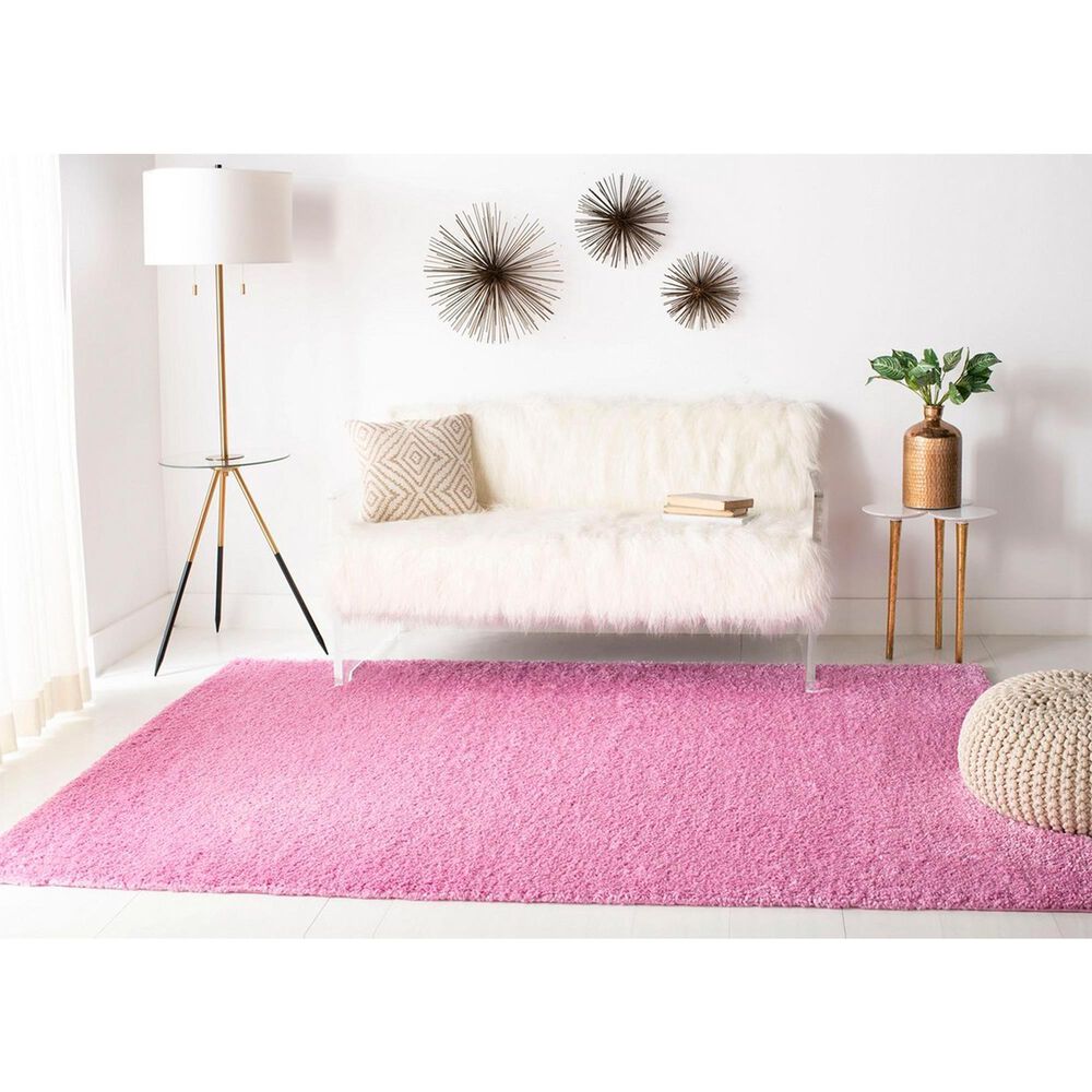 Safavieh August Shag  5&#39;3&quot; x 7&#39;6&quot; Pink Area Rug, , large