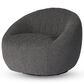 Four Hands Audie Swivel Chair in Knoll Charcoal, , large