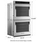 KitchenAid 30" Double Electric Wall Oven with Air Fry Mode in PrintShield Stainless Steel, , large