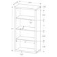 Monarch Specialties 48" Bookcase with Adjustable Shelves in Dark Taupe, , large