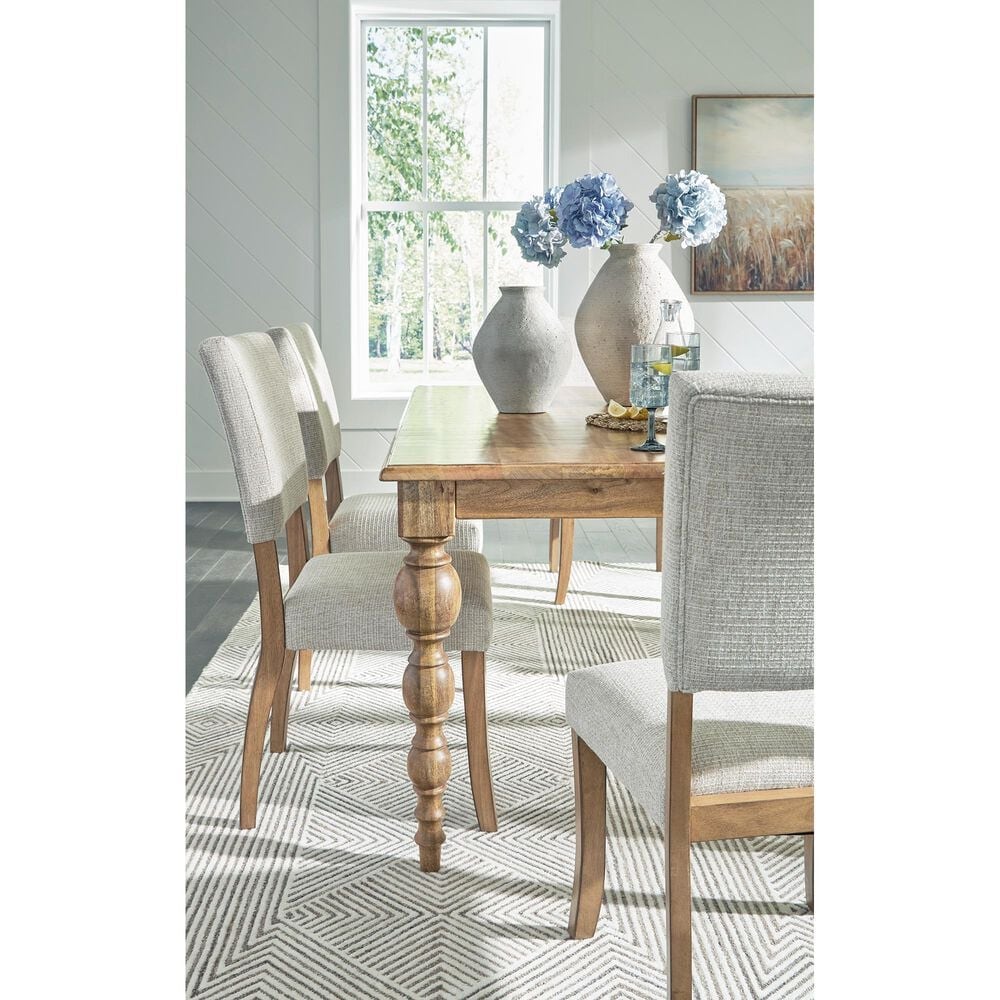 Ashley Rybergston Rectangular Dining Table in Light Brown - Table Only, , large