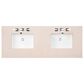 James Martin Vanities Laurent 60" Double Bathroom Vanity in Light Natural Oak with 3 cm Eternal Marfil Quartz Top and Rectangular Sinks, , large