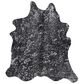 Nourison Couture BR100 5" x 8" Black and Silver Hide Area Rug, , large
