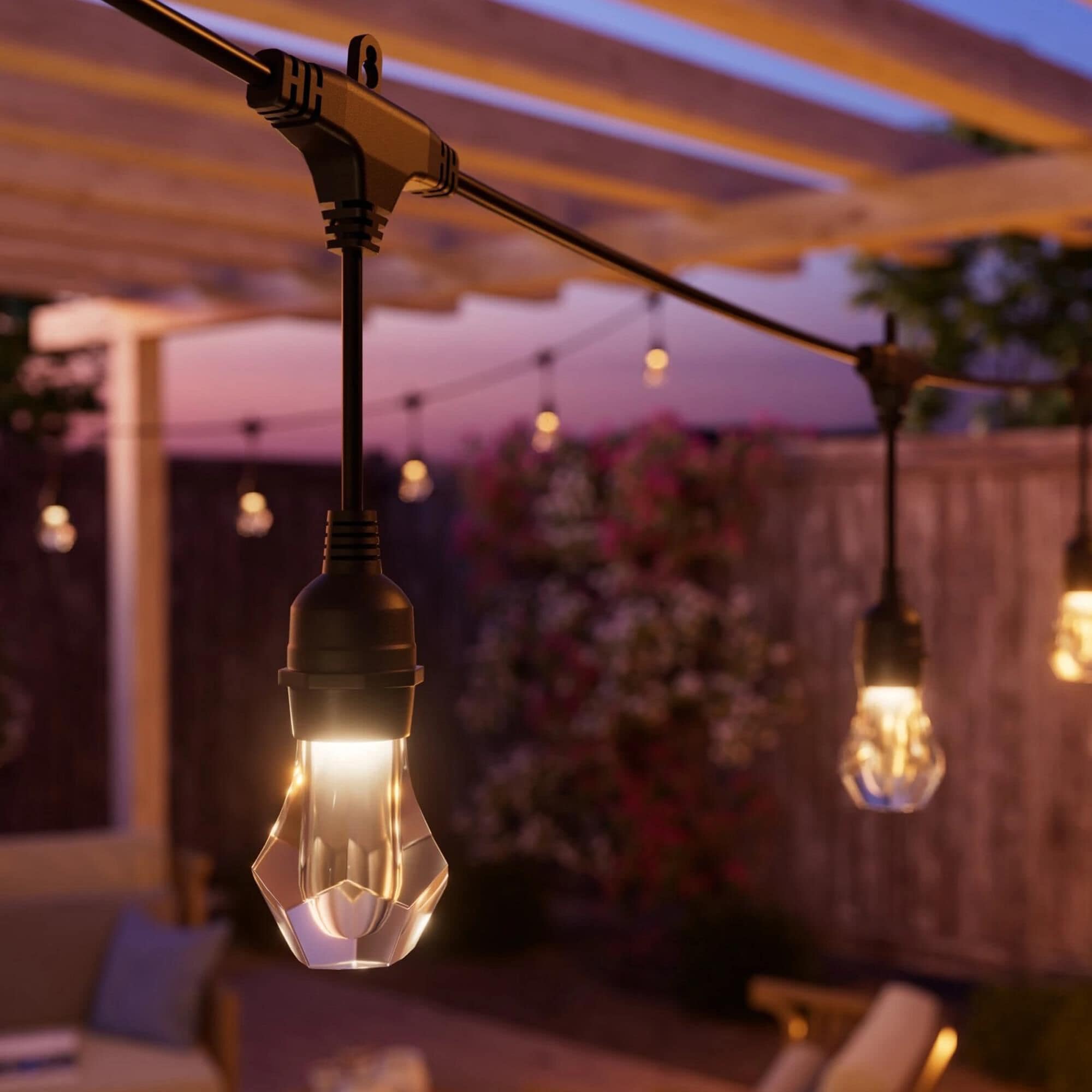 Outdoor cafe lights led cheap