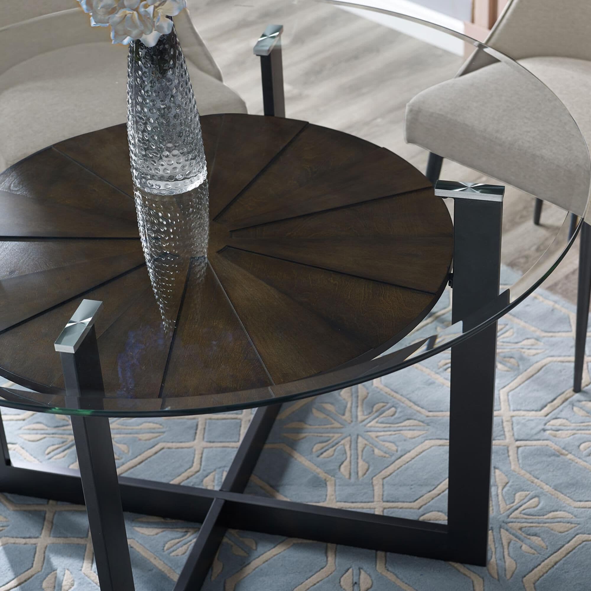 Steve Silver Olson 5 Piece Dining Set in Caramel NFM
