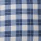 K & K Interiors 20" Plaid Throw Pillow in Blue and White, , large
