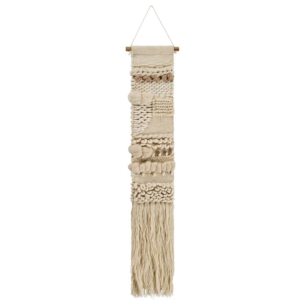 Surya Kamal Wall Hanging in Cream/Wheat, , large