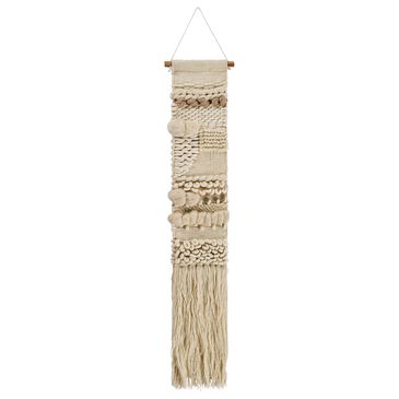 Surya Kamal Wall Hanging in Cream/Wheat, , large