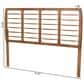 Baxton Studio Carolyn King Slat Headboard in Ash Walnut, , large
