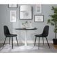 LumiSource Pebble Dining Table in White and Black - Table Only, , large