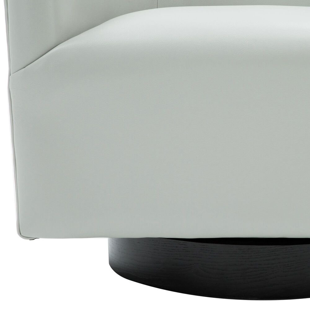 Hearth and Haven Garland Swivel Chair in Dove Grey, , large