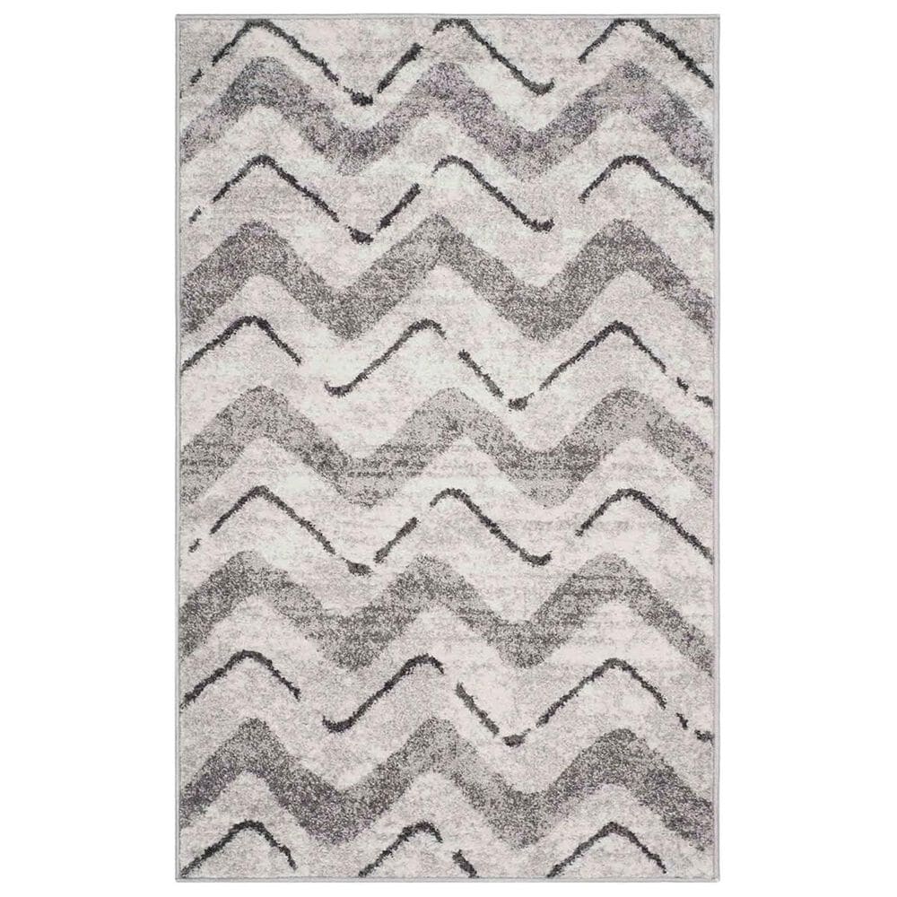 Safavieh Adirondack ADR121P 3" x 5" Silver and Charcoal Area Rug, , large