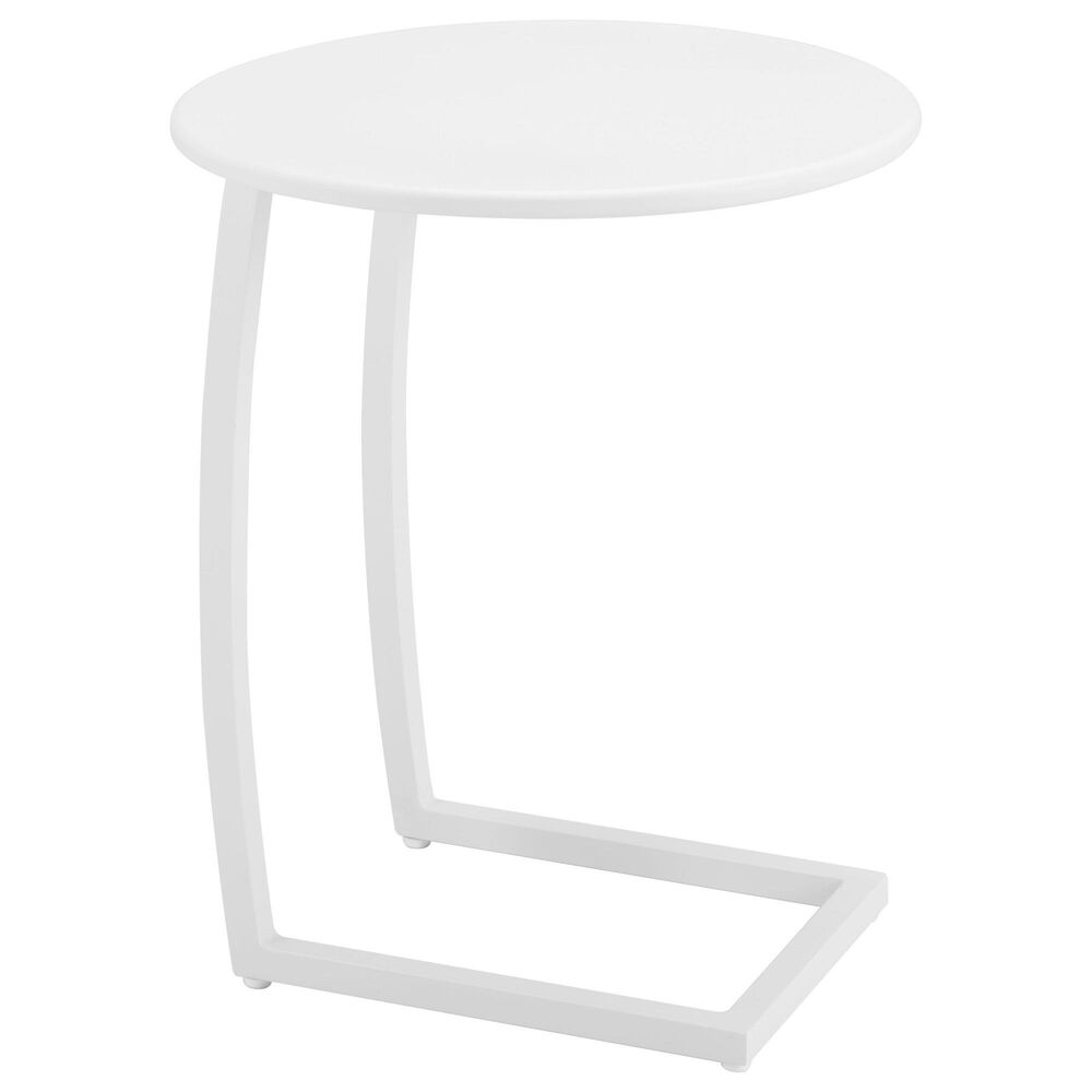Zuo Modern Noga Patio End Table in White, , large
