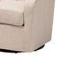 Baxton Studio Rayner Swivel Chair in Beige, , large