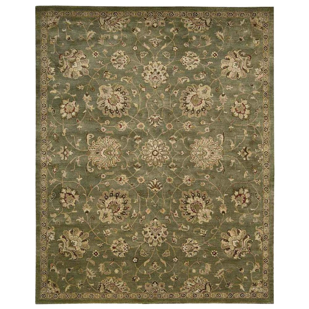 Nourison Jaipur JA46 7'9'' x 9'9'' Green Area Rug, , large