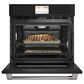 Cafe 2-Piece Kitchen Package with Matte Black 30" Smart Built-In Convection Single Wall Oven and Stainless Steel 36" Electric Cooktop, , large