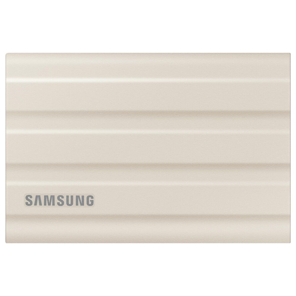 Samsung 1TB T7 Shield Portable External SSD in Beige, , large