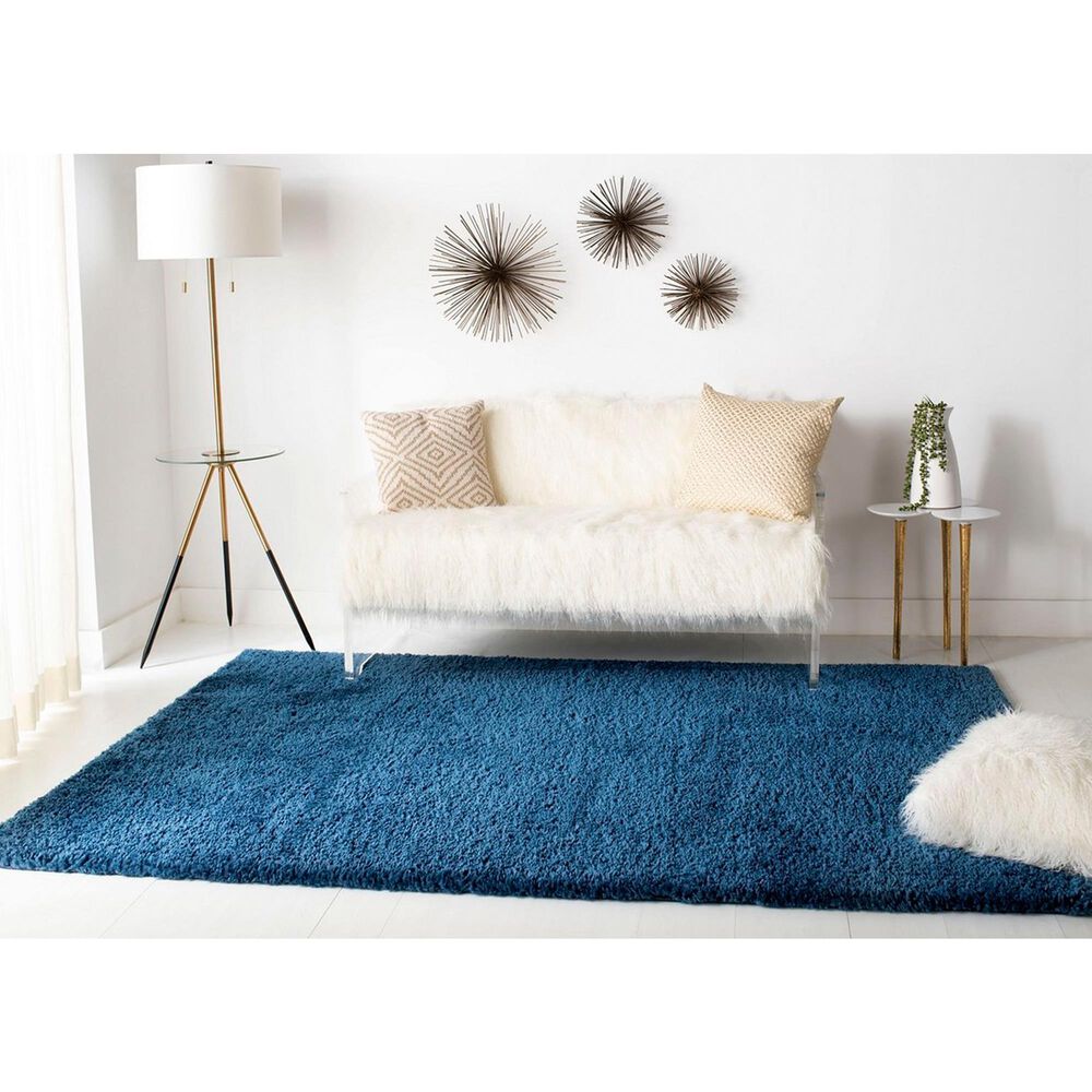 Safavieh August Shag AUG900N 8&#39; x 10&#39; Navy Area Rug, , large