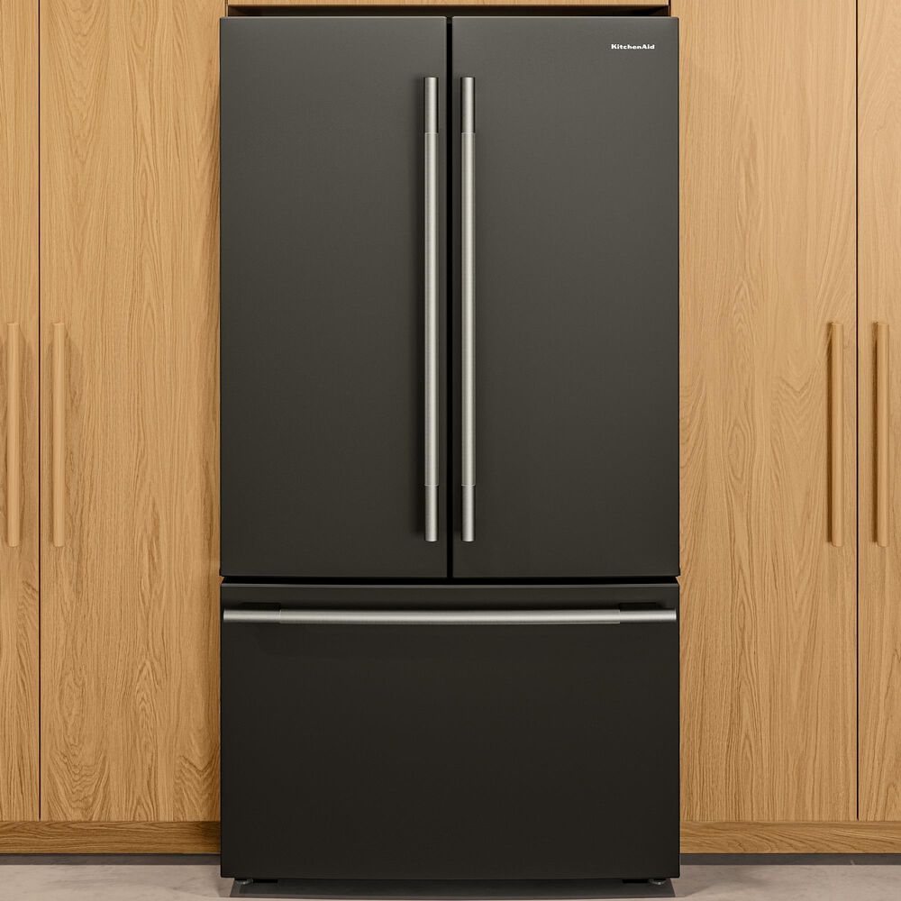 KitchenAid 25 Cu. Ft. Counter-Depth French Door Refrigerator in Black Ore, , large