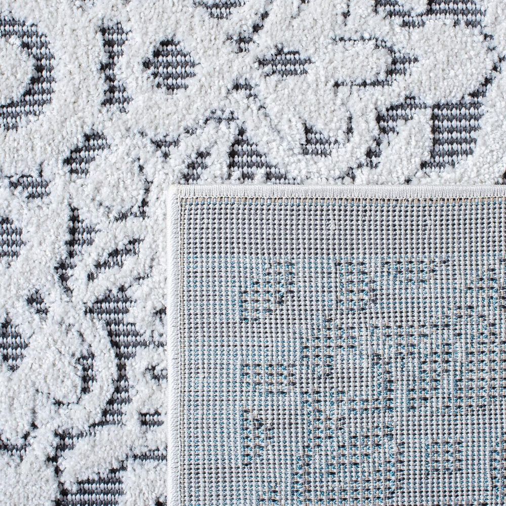 Safavieh Cabana CBN662A 2&#39;2&quot; x 7&#39; Ivory and Grey Indoor/Outdoor Area Performance Rug, , large