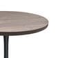 Leisuremod LeisureMod Bristol Dining table, Black Base with 36 Round Dark Walnut MDF top, , large