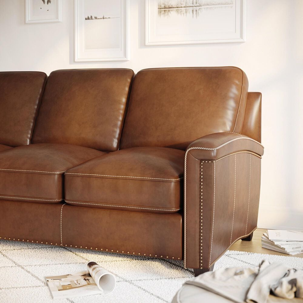 Sienna Designs Leather Sofa in Tumbleweed, , large