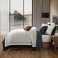 BEBEJAN Geometric 5-Piece King Comforter Set in Midnight Black and White, , large
