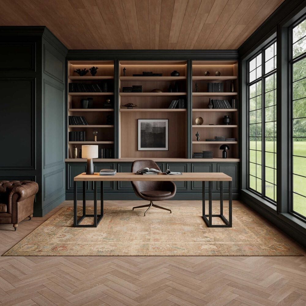 Nourison Vintage Washables Taupe and Multicolor 4' x 6' Area Rug, , large