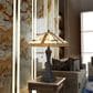 Cal Lighting Tiffany Table Lamp with Amber Shade in Dark Bronze, , large