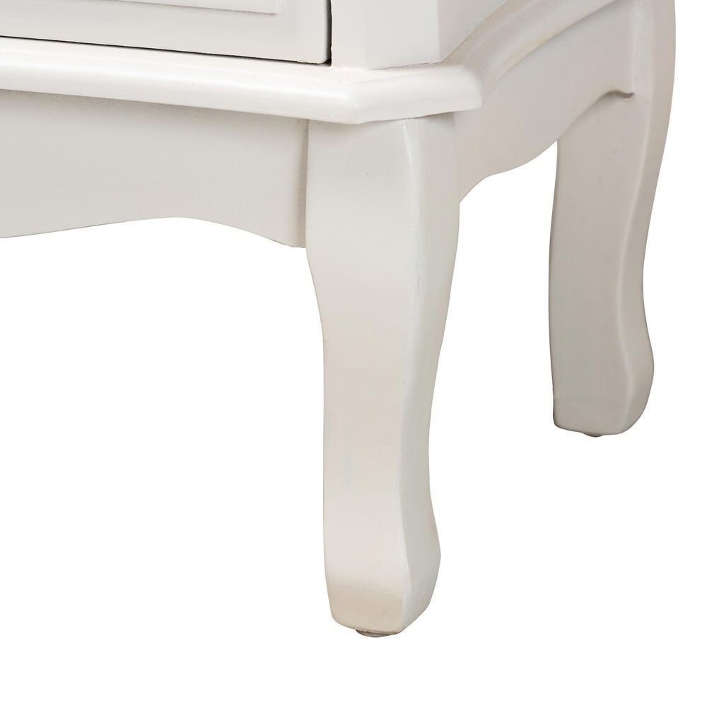 Baxton Studio Gabrielle 3-Drawer Storage Cabinet in White, , large