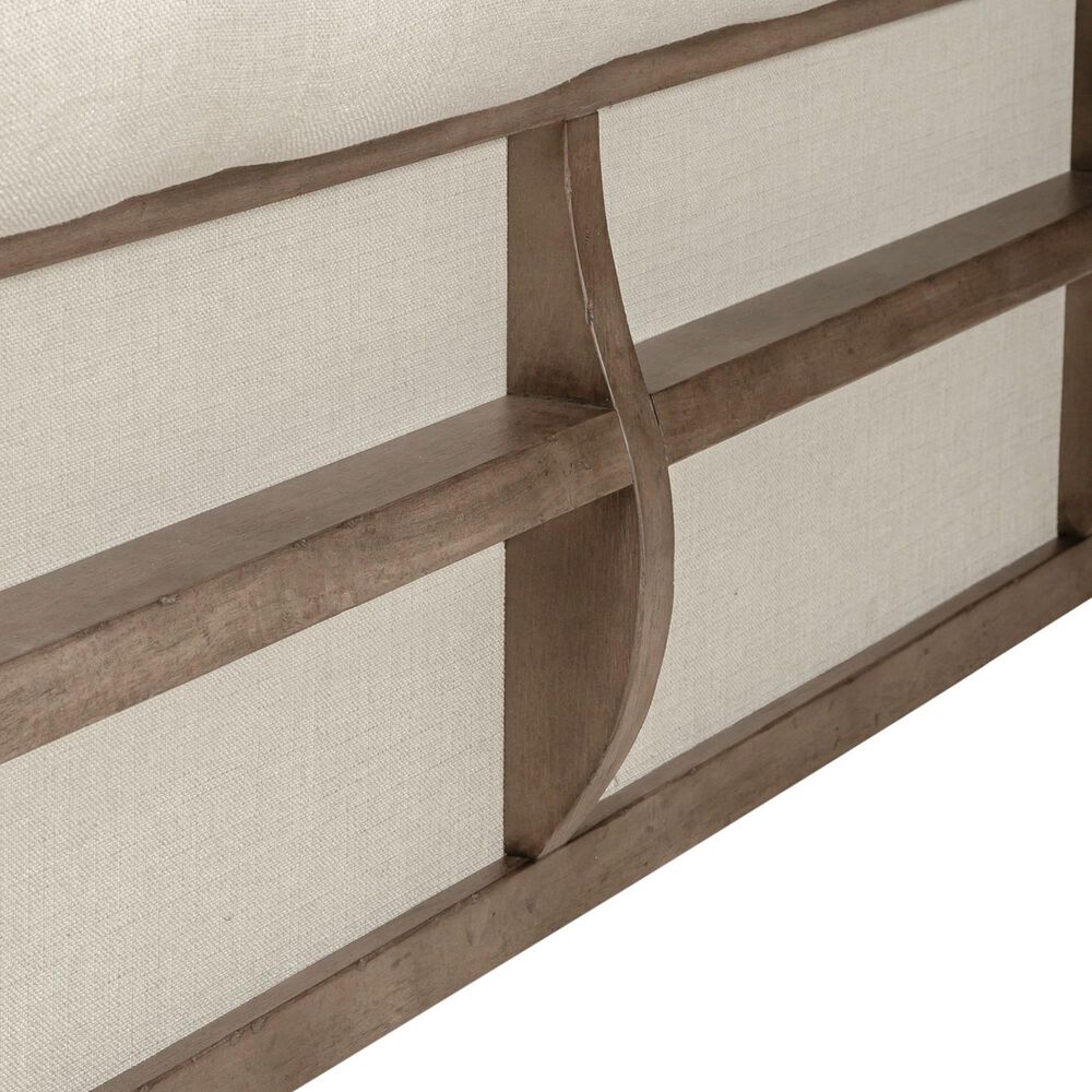 Belle Furnishings Americana Farmhouse Queen Sleigh Bed in Dusty Taupe, , large