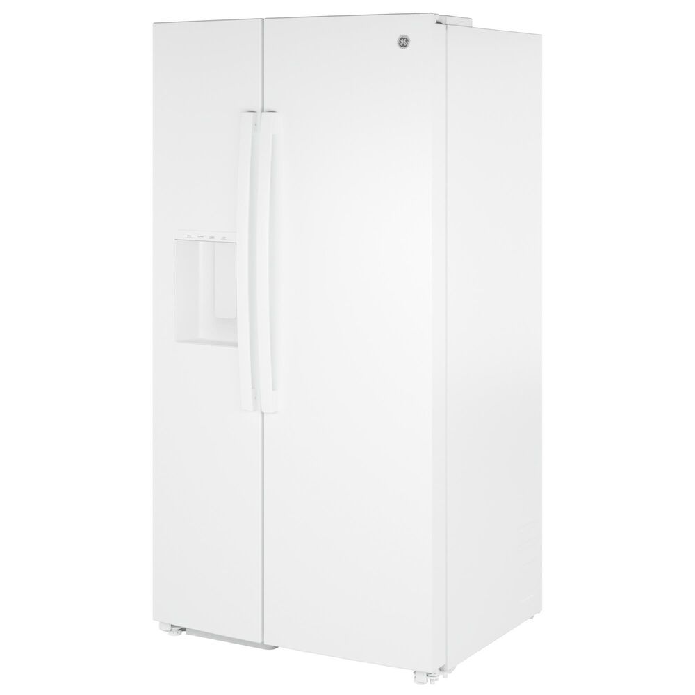 GE Appliances 24 Cu. Ft. Counter-Depth Side-By-Side Refrigerator with Extra Tall Dispenser and Energy Star in White, , large