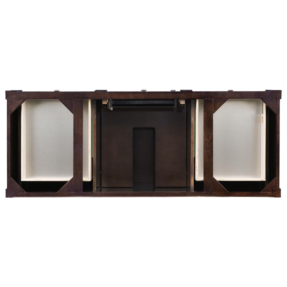 James Martin Vanities Brittany 48&quot; Single Bathroom Vanity in Burnished Mahogany with 3 cm Eternal Marfil Quartz Top and Rectangle Sink, , large