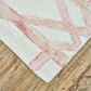Feizy 8571F Lorrain Pink / Ivory 3"6" x 5"6" Area Rug, , large
