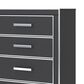 Ashley Zuraleus 6-Drawer Chest in Matte Black and Chrome, , large
