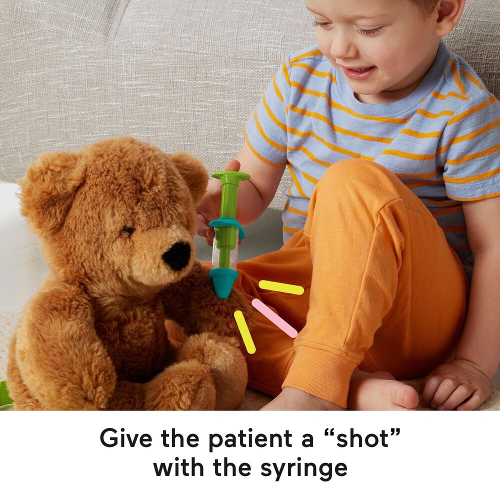 Fisher Price Medical Kit 7-Piece Doctor Toys Preschool Pretend Set, , large