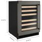 KitchenAid 24" Undercounter Wine Cellar with Wood-Front Racks and Left Hinge - Panel Sold Separately, , large