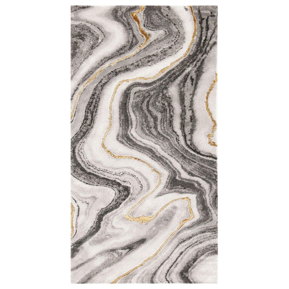 Safavieh Craft CFT819F 2"7" x 5" Grey and Gold Area Rug, , large