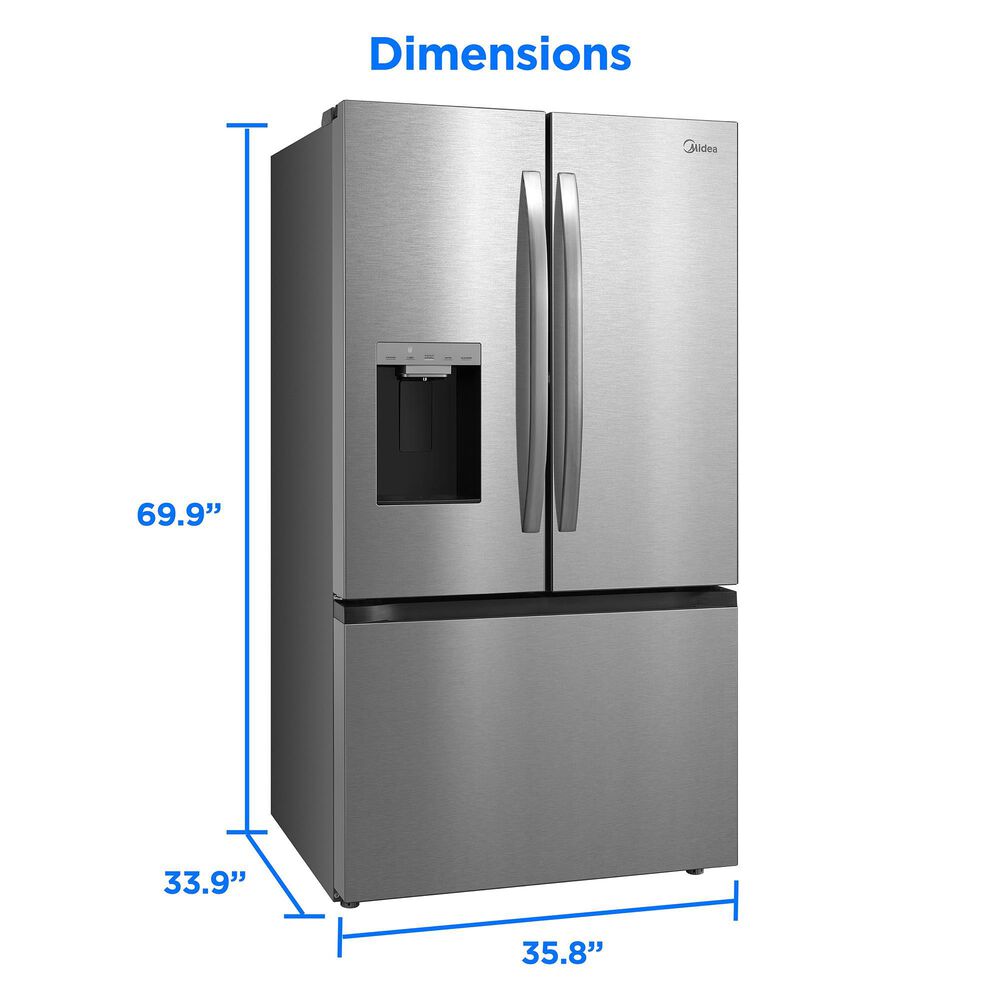 Midea Midea 29 Cu. Ft. OneTouch AutoFill French Door Refrigerator, , large