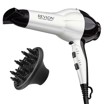 Revlon Ion 1875-Watt Hair Dryer in White and Black, , large