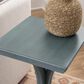 Linden Boulevard Dylan Sculptural Pedestal End Table in Blue, , large