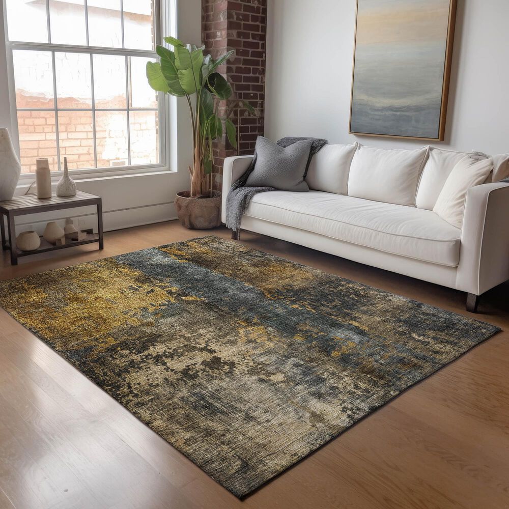Dalyn Rug Company Nouveau NV12 3&#39; x 5&#39; Gray Indoor/Outdoor Area Rug, , large
