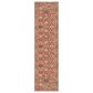 Nourison Vintage Washables Rust and Multicolor 2"2" x 8" Runner, , large