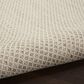 Nourison Courtyard Ivory and Silver 6" Square Indoor/Outdoor Area Rug, , large