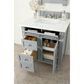 James Martin Vanities Brittany 30" Single Bathroom Vanity in Urban Gray with 3 cm Arctic Fall Solid Surface Top and Rectangle Sink, , large