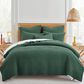Levtex Mills Waffle 3-Piece King/California King Quilt Set in Forest Green, , large