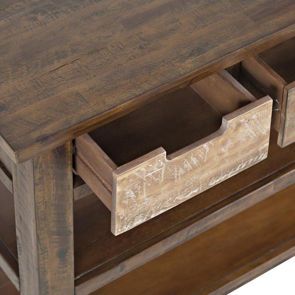 Waltham Painted Canyon Sofa Table in Brown, , large